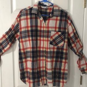 Plaid long sleeve shirt